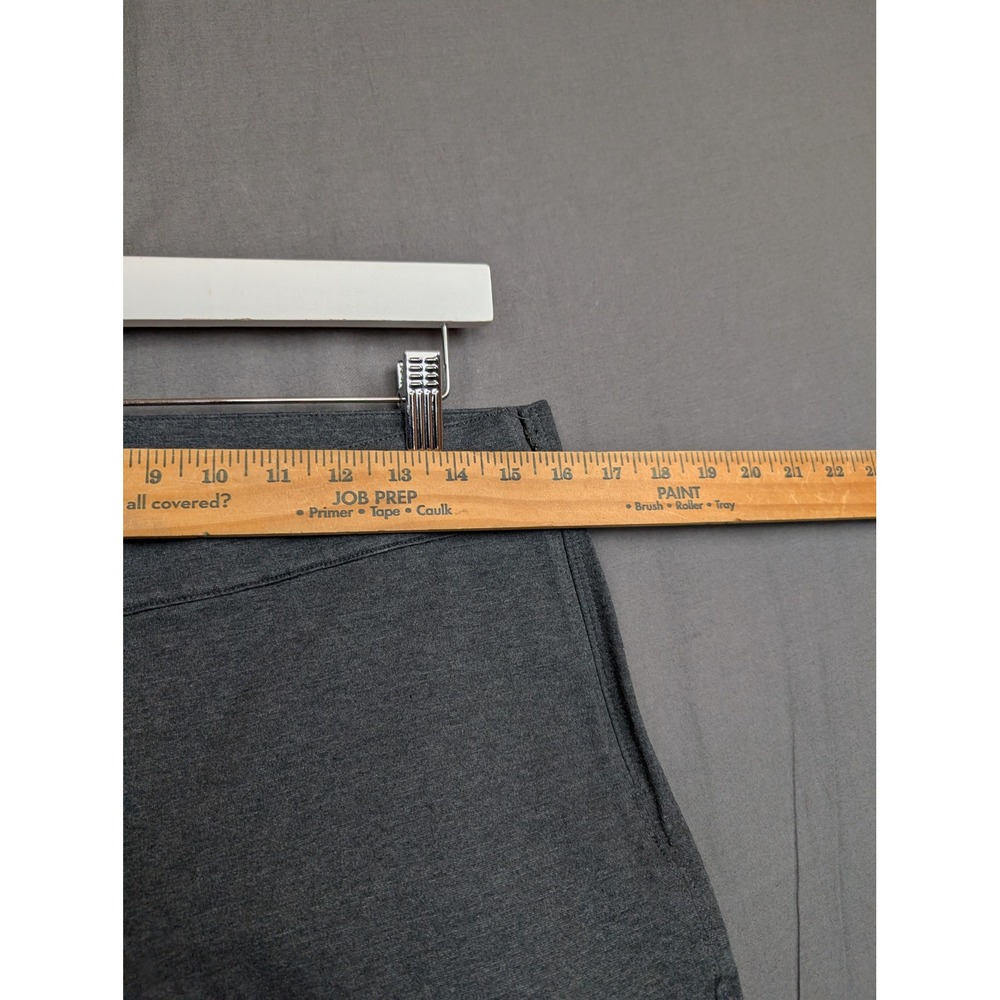 Eddie Bauer Womens 8 Gray Slim Leg Ankle Pants Side Zip Stretch Workwear - Picture 4 of 8